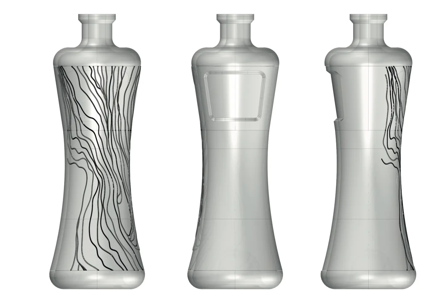 Procés de modelatge en Rhino de la botella de licor